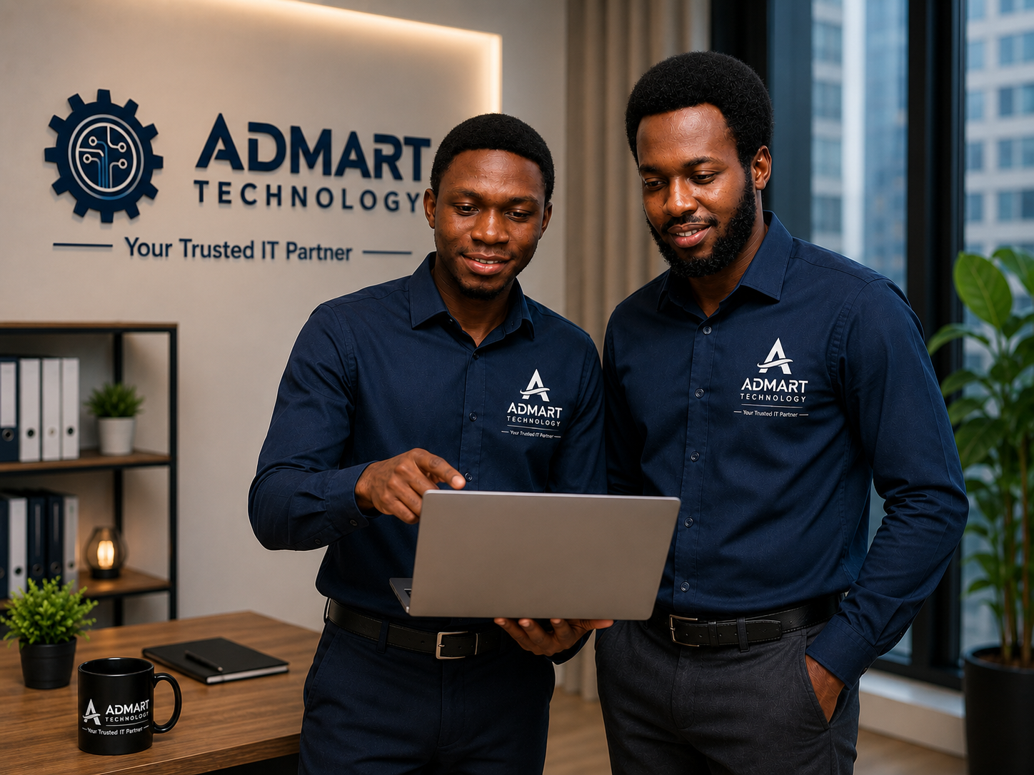 Team discussion at AdMart Technology